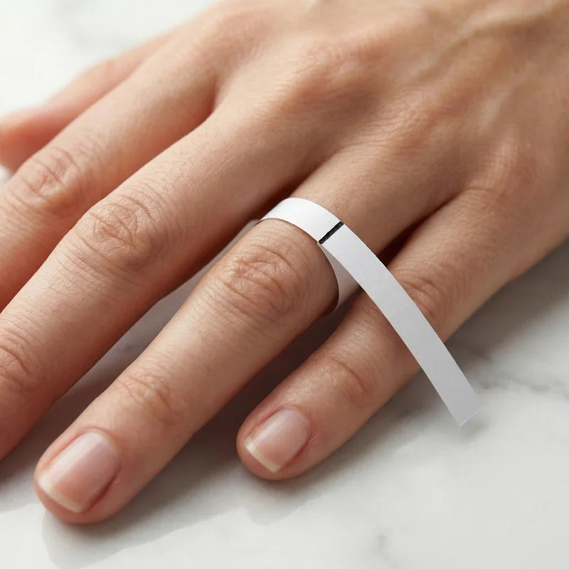 Wrap paper strip around finger